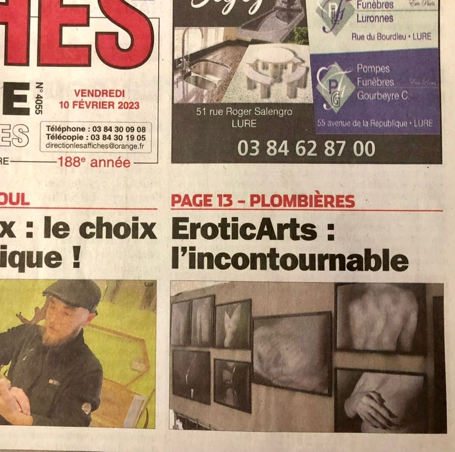 Article de presse EroticArt