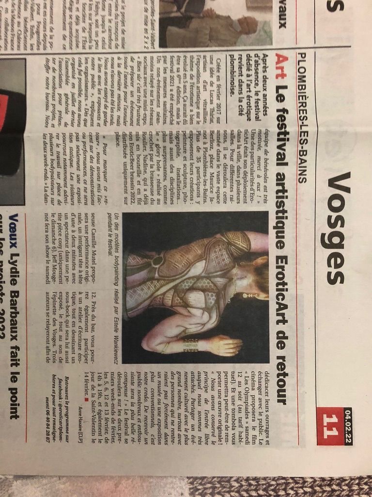 Article de presse EroticArt