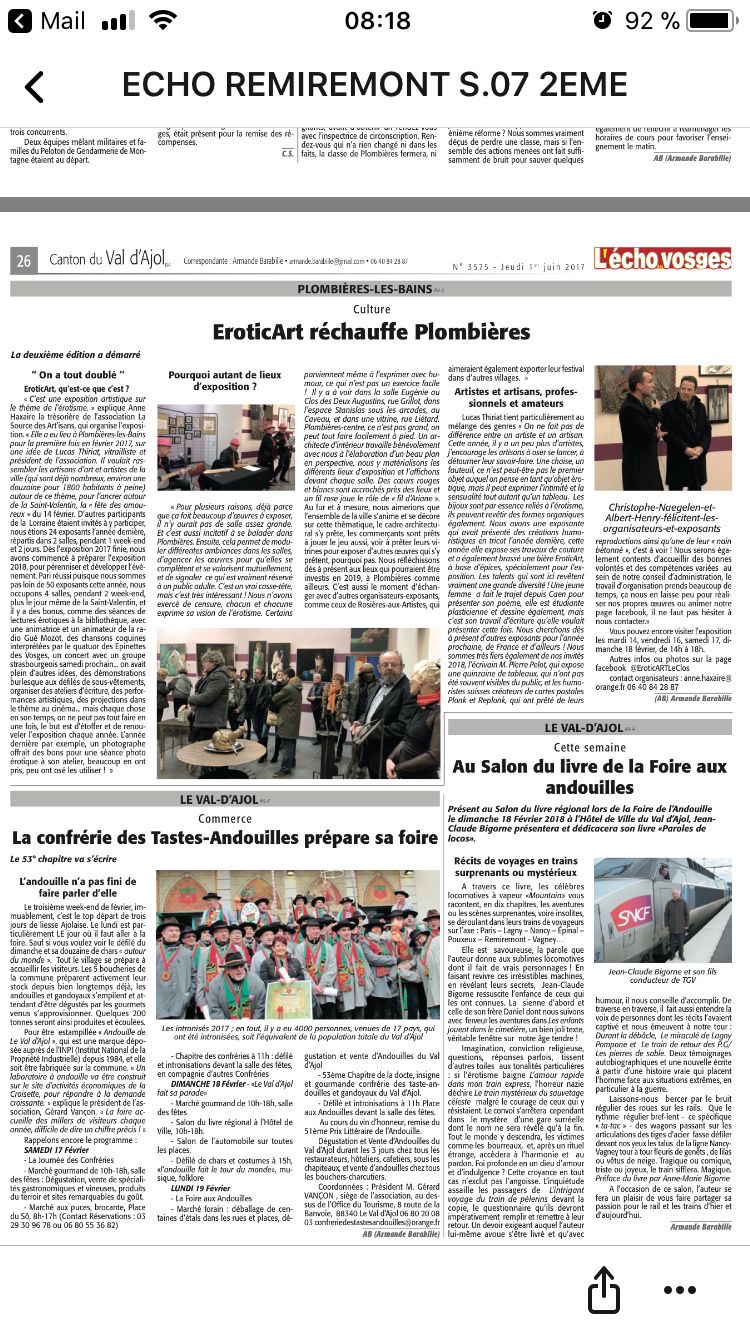 Article de presse EroticArt